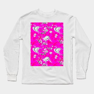 White Flamingos Long Sleeve T-Shirt